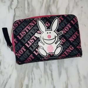 Happy Bunny wallet - like new!